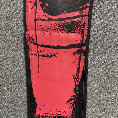 SP5DER PEINT MOTO DENIM NOIR