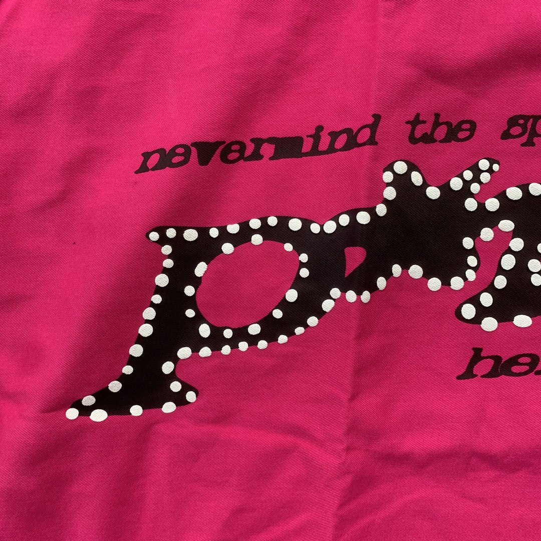 SP5DER P*NK TOTE BAG PINK