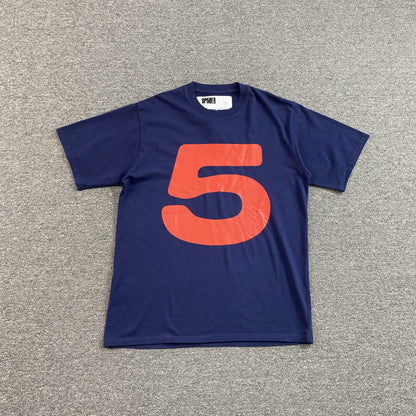 SP5DER RED 5 BABY TEE NAVY