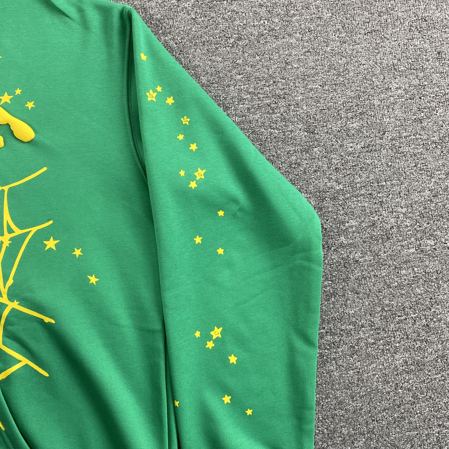 SP5DER STAR OG WEB V2 HOODIE SLIME GREEN