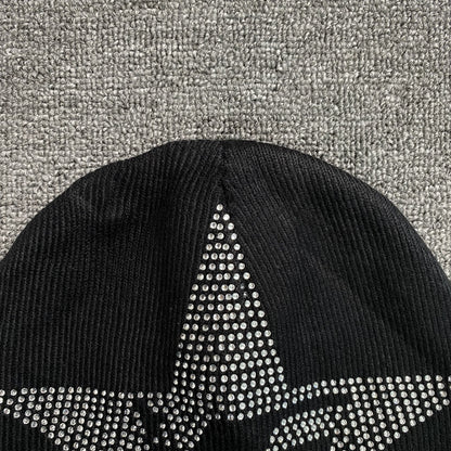 SP5DER STAR RHINESTONE SKULLY BLACK