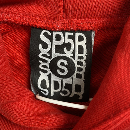 SP5DER x METRO BOOMIN HEROS AND VILLAINS HOODIE RED