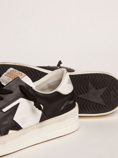 Stardan Sneakers In Black And White Leather