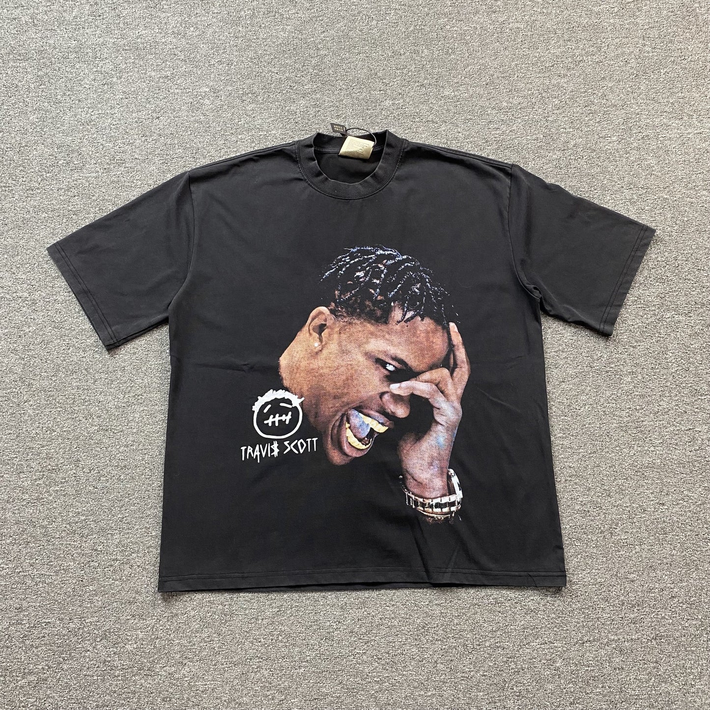 TRAVIS SCOTT VINTAGE GRAPHIC TEE BLACK