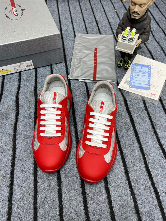 PRADA AMERICA'S CUP CAOUTCHOUC SOUPLE ROUGE ARGENT