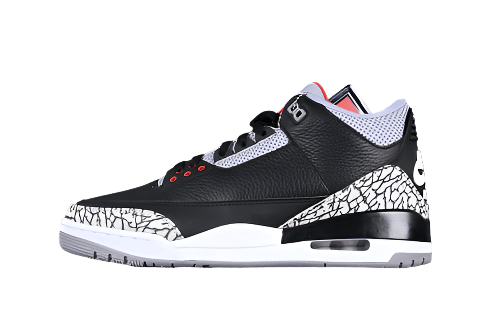 AIR JORDAN 3 RETRO BLACK CEMENT 2018 BLANC/NOIR/GRIS 