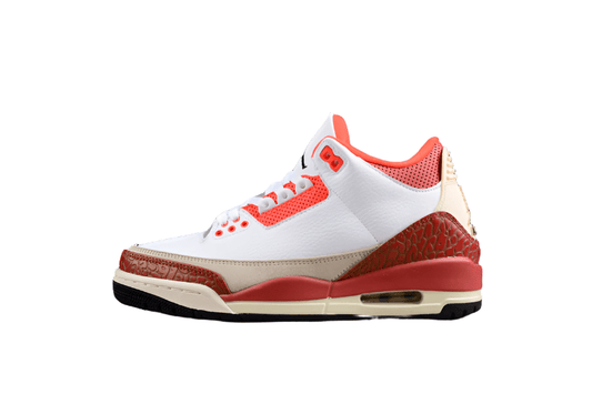AIR JORDAN 3 RETRO GS BLANC/NOIR/MARS STONE/ORANGE ÉQUIPE