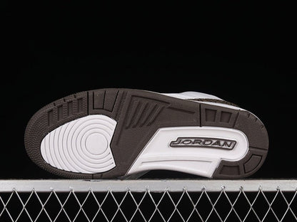 AIR JORDAN 3 RETRO MOCHA BLANC/CHROME-MOCHA FONCÉ