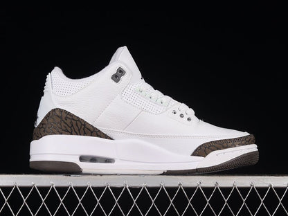 AIR JORDAN 3 RETRO MOCHA BLANC/CHROME-MOCHA FONCÉ