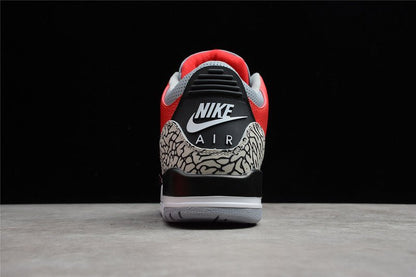 AIR JORDAN 3 RETRO SE UNITE ROUGE FEU/ROUGE FEU/GRIS CIMENT/NOIR