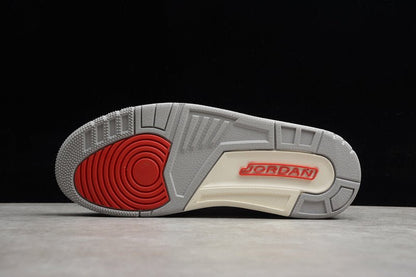 AIR JORDAN 3 BLANC/NOIR/GRIS 