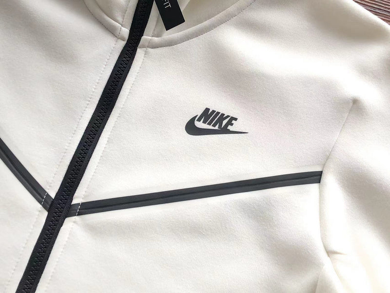 Sweat à capuche Nike Tech Fleece blanc