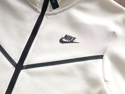 Sweat à capuche Nike Tech Fleece blanc