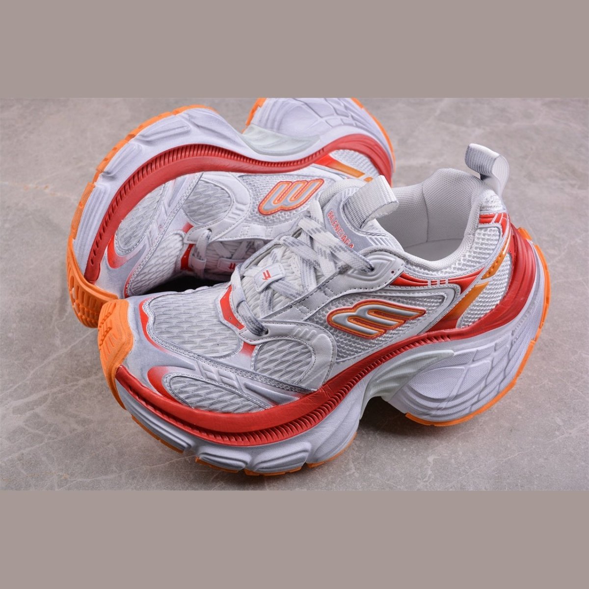 BALENCIAGA 10XL x BLANC ROUGE ORANGE