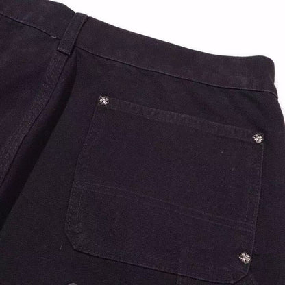 JEAN DE CHARPENTIER NOIR À DOUBLE GENOU CHROME HEARTS