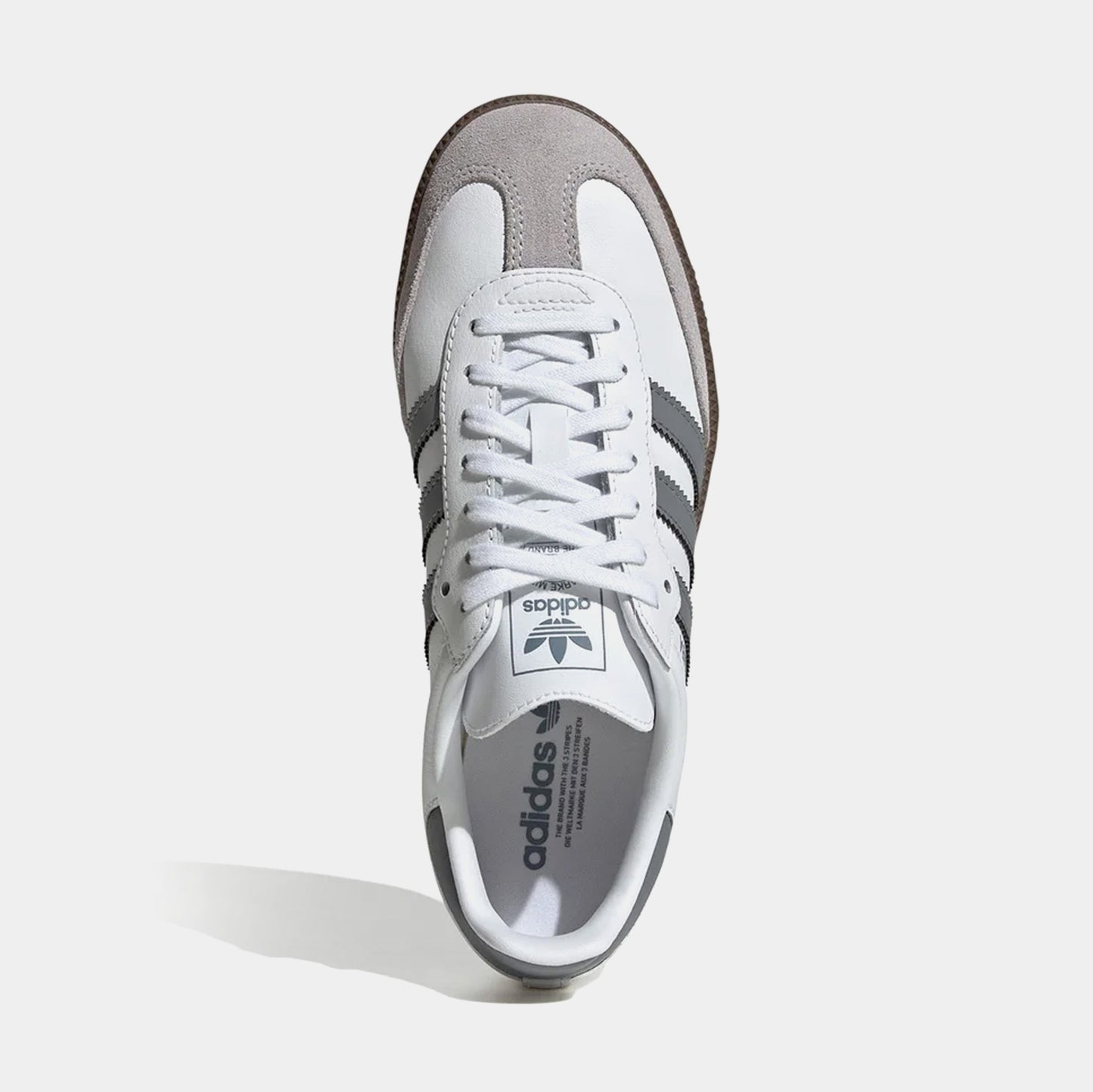 Samba OG Grade School Lifestyle Shoes (Core White/Grey)