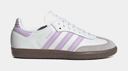 Samba OG Grade School Lifestyle Shoes (White/Gum/Powder Purple)