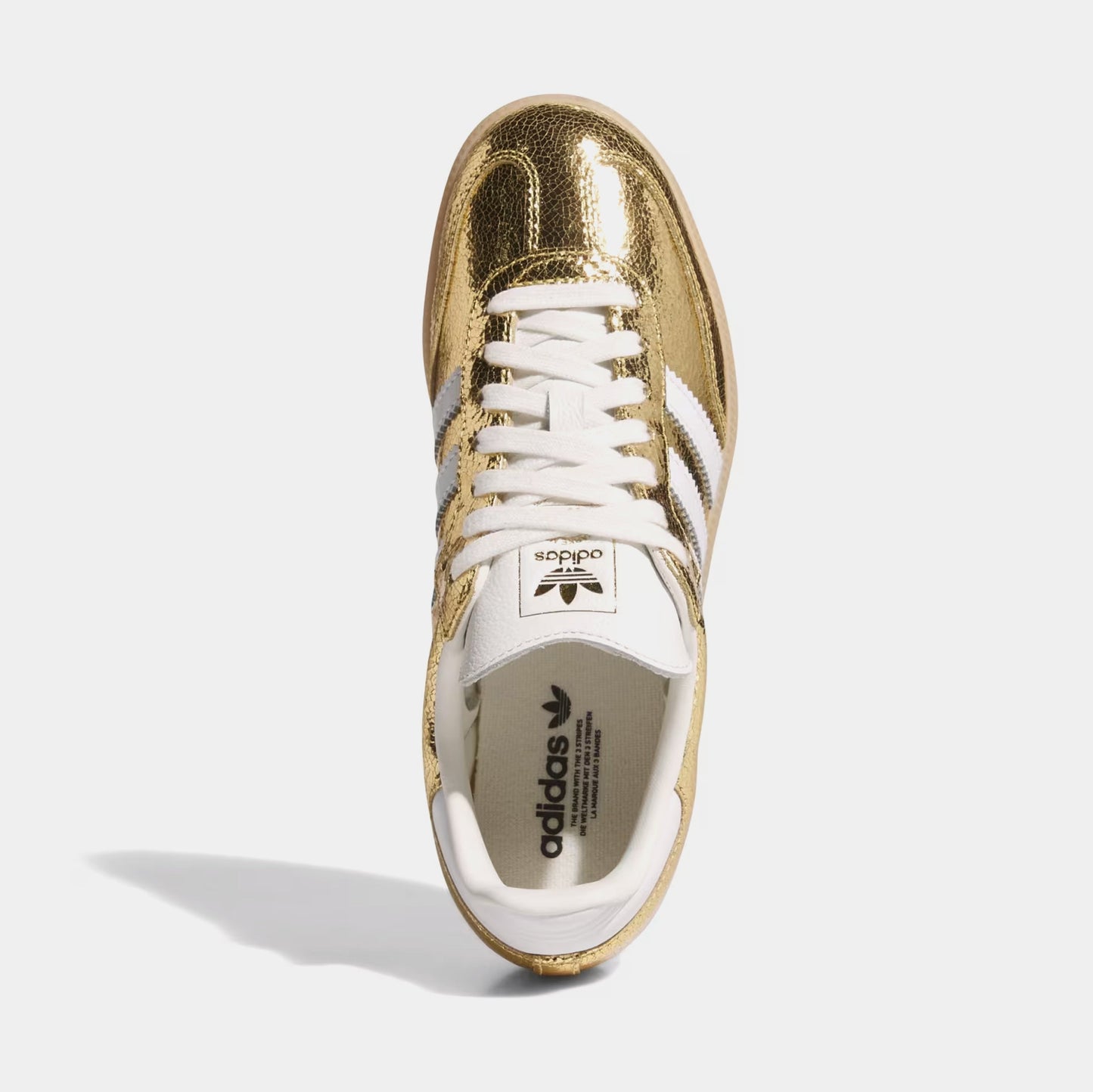 Samba OG Gold Metallic Womens Lifestyle Shoes (Gold Metallic/White/Core White)