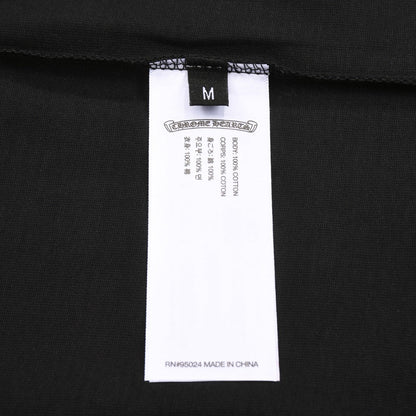 T-shirt noir avec logo de fer à cheval multicolore Chrome Hearts