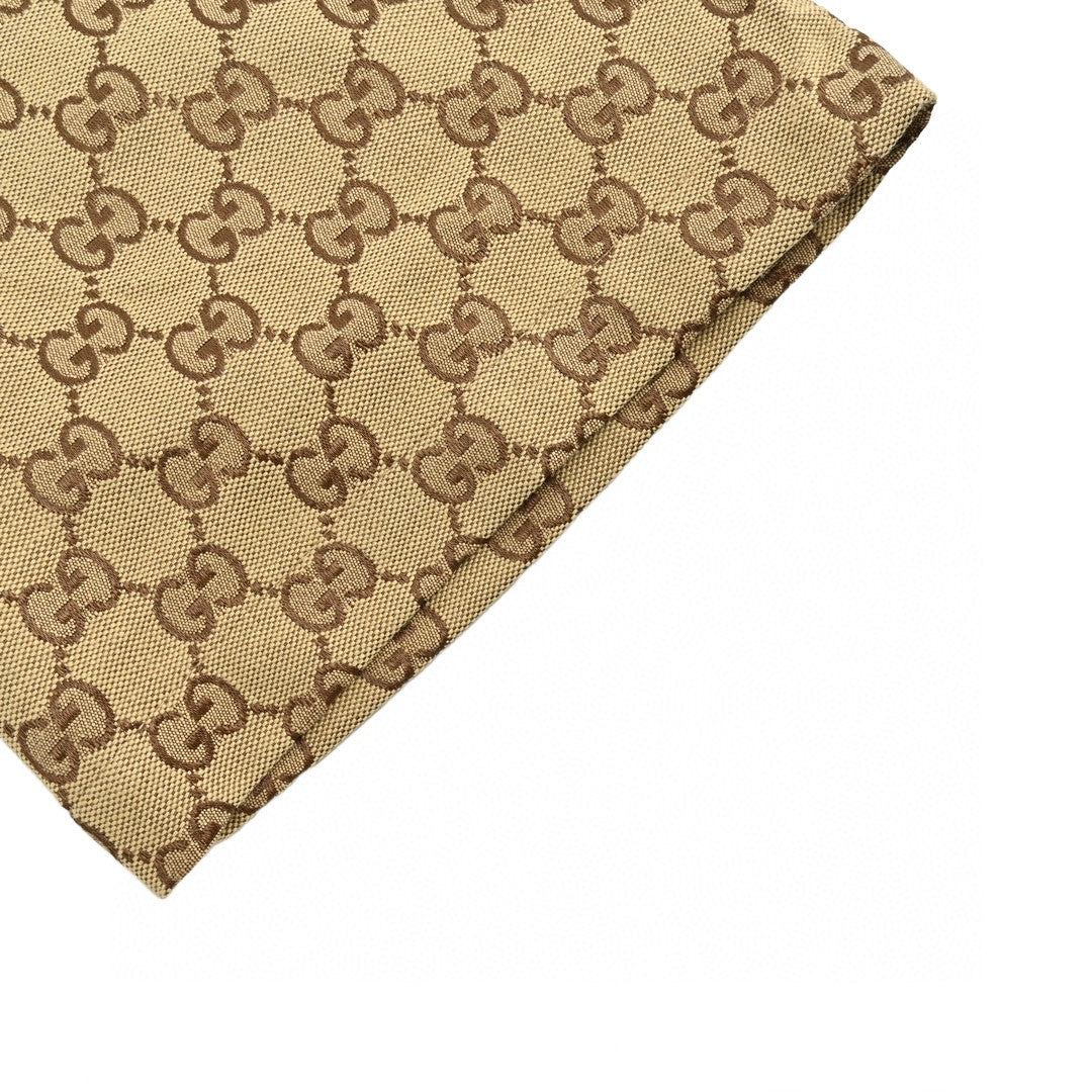 Chemise Gucci GG Monogram Beige à manches courtes