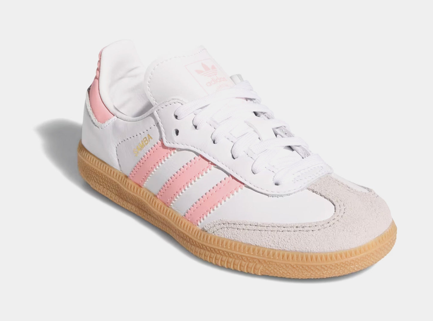 Samba OG Preschool Lifestyle Shoes (Cloud White/Semi Pink Spark/Gum)