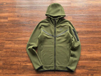 Sweat à capuche Nike Tech Fleece vert olive