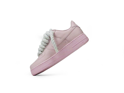 LACETS EN CORDE ROSE AIR FORCE 1