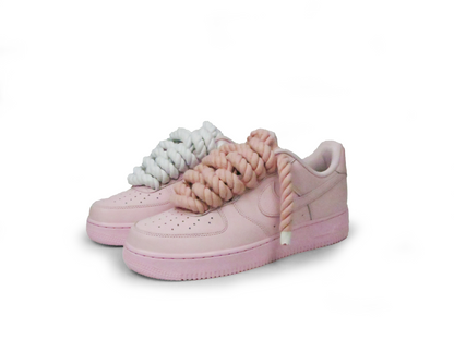 LACETS EN CORDE ROSE AIR FORCE 1