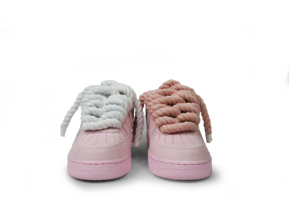 LACETS EN CORDE ROSE AIR FORCE 1