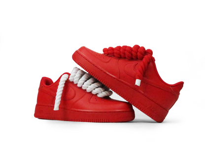 LACETS EN CORDE ROUGES AIR FORCE 1