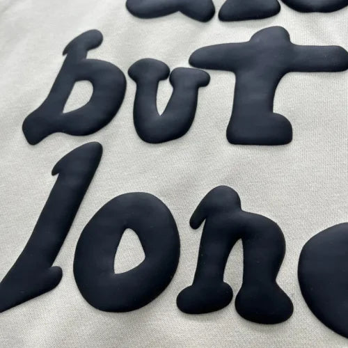 Sweat à capuche blanc Broken Planet Market Alone But Not Lonely 