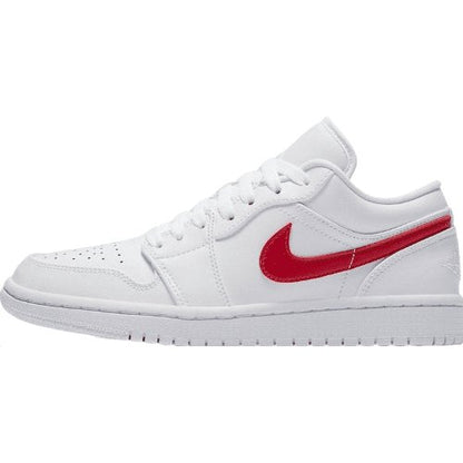 JORDAN 1 LOW x WHITE UNIVERSITY RED 