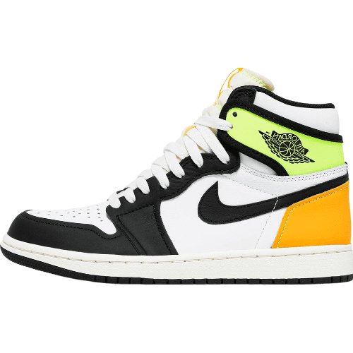JORDAN 1 RETRO HIGH x BLANC NOIR VOLT UNIVERSITY GOLD 