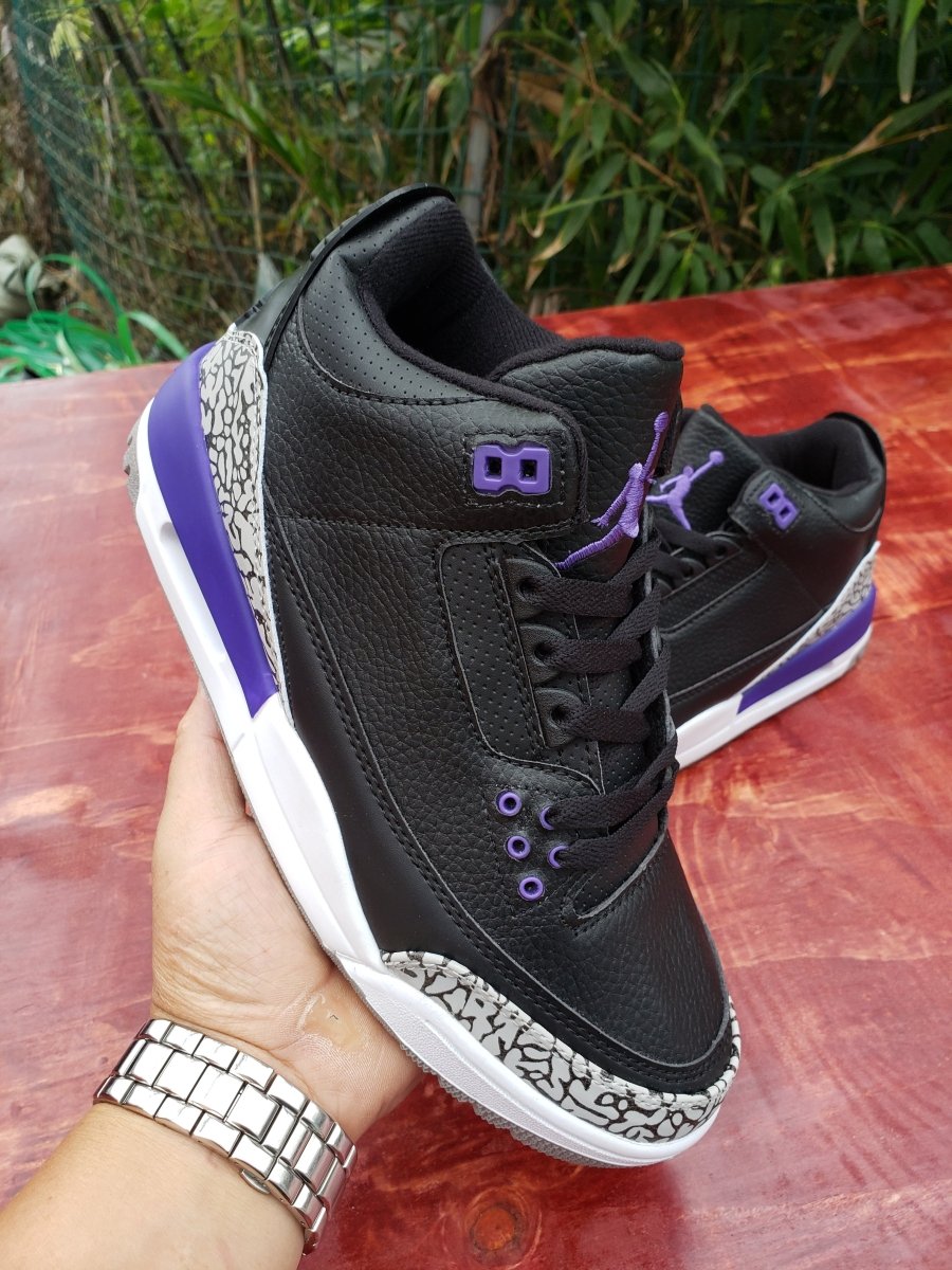 JORDAN 3 RETRO x BLACK COURT VIOLET 