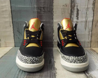 JORDAN 3 x BLACK CEMENT GOLD 
