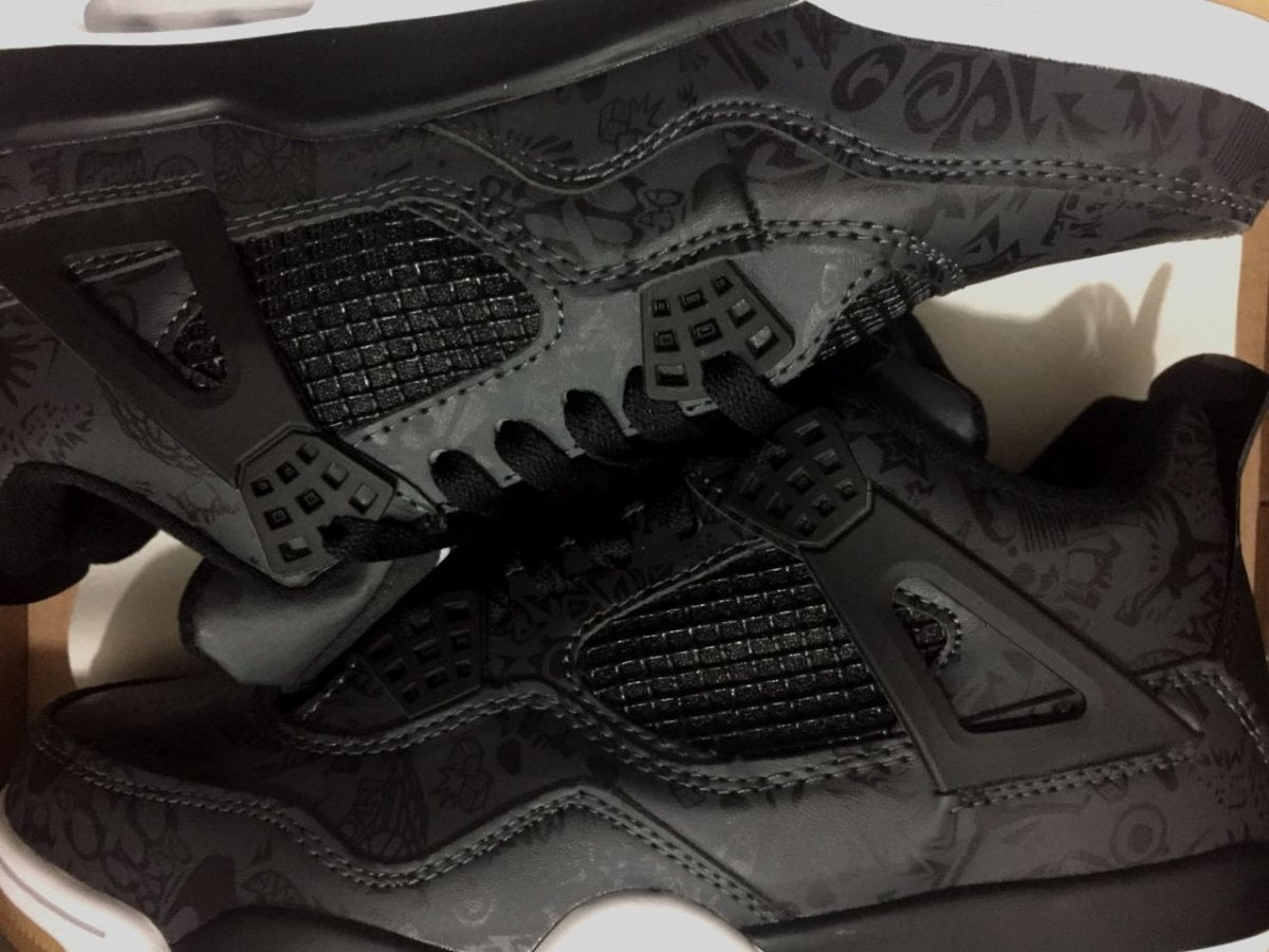 JORDAN 4 x LASER BLACK GUM 