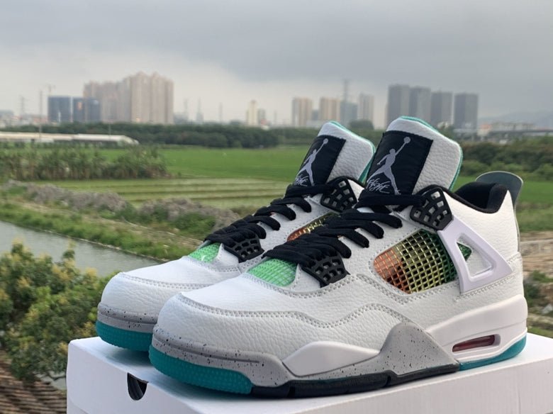 JORDAN 4 x VERT LUCIDE RASTA 