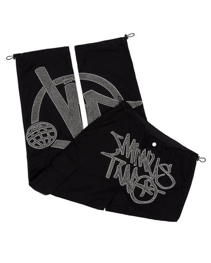 Cargo Minus Two - Strass noir et gris