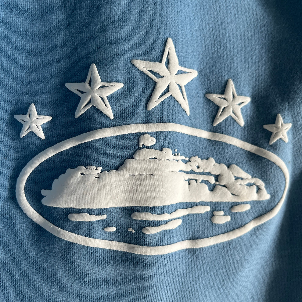 Corteiz 5 Starz Alcatraz Jogging - (BLEU BÉBÉ)