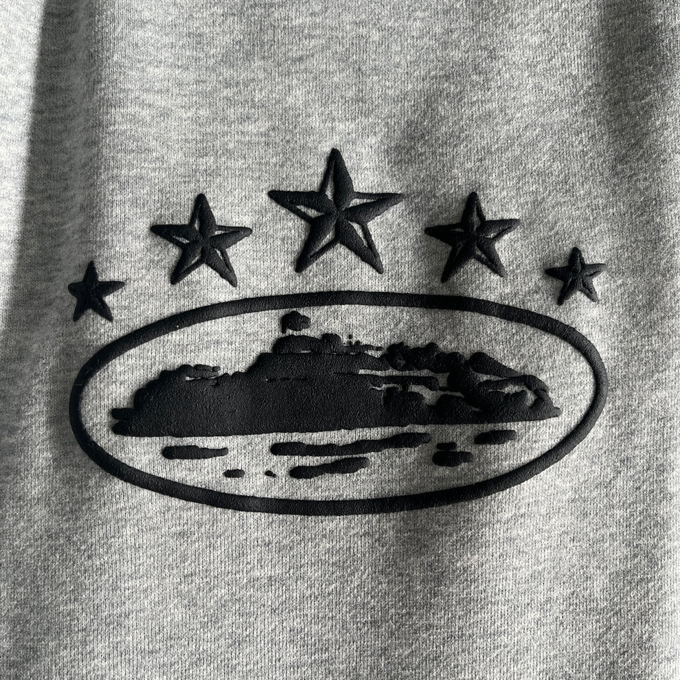 Corteiz 5 Starz Alcatraz Jogging - (GRIS)
