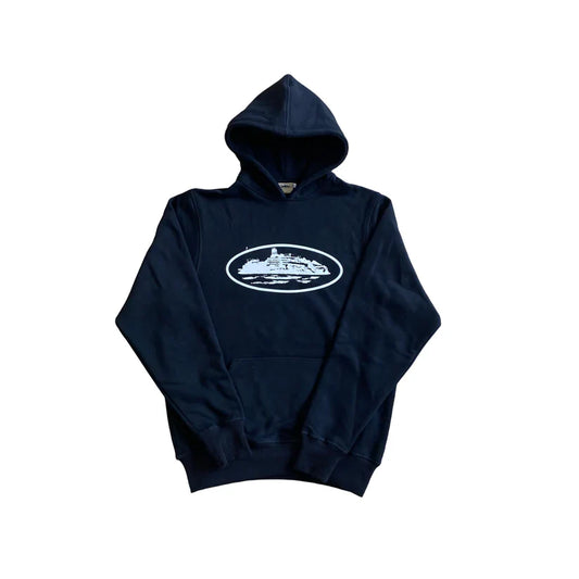 Sweat à capuche Corteiz Alcatraz - (NOIR)