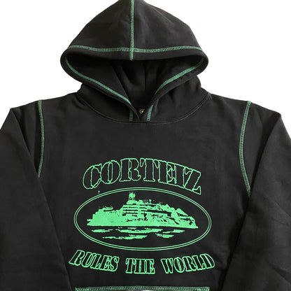 Sweat à capuche Corteiz Superior - (NOIR/VERT)