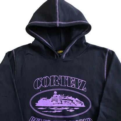 Sweat à capuche Corteiz Superior - (NOIR/VIOLET)