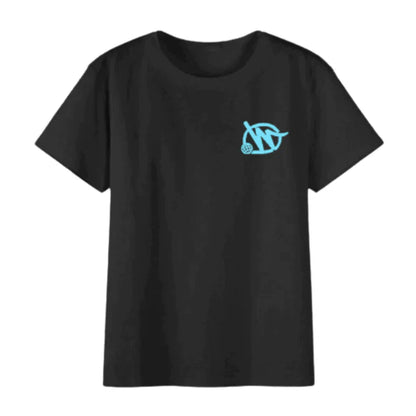 T-shirt Minus Two - Noir Bleu