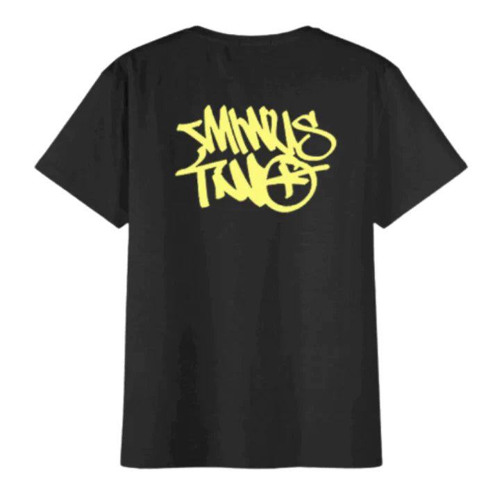 T-shirt Minus Two - Noir Jaune