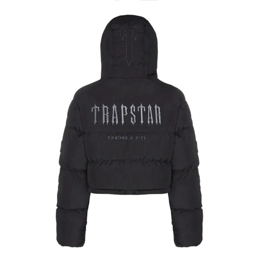 Doudoune à capuche Trapstar Decoded pour femme - Noire
