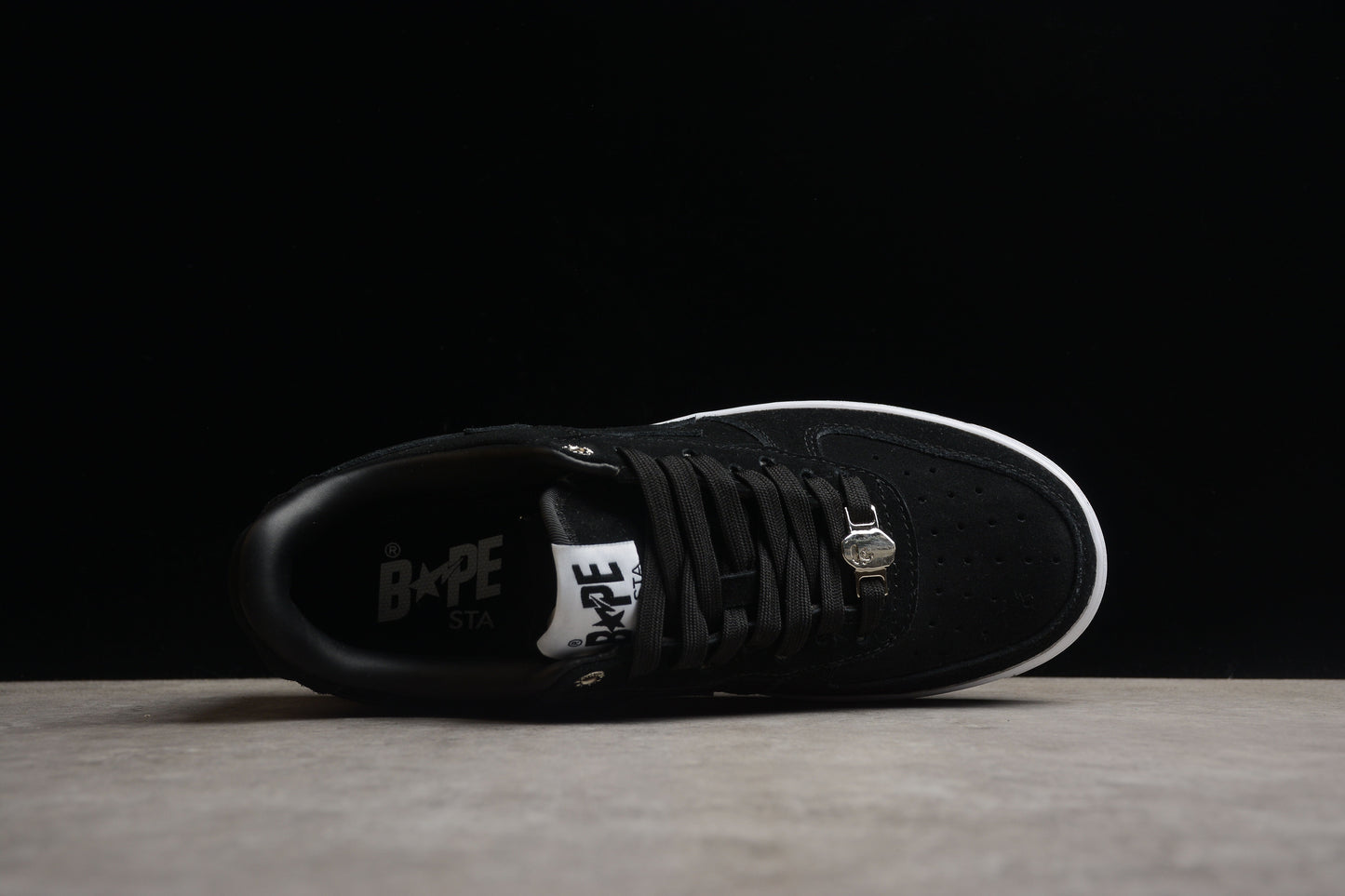 Baskets basses BAPE STA en daim noir