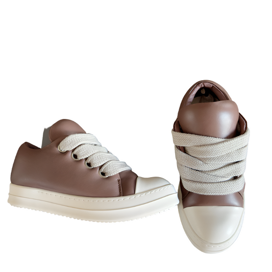 Baskets basses marron Rick Owens