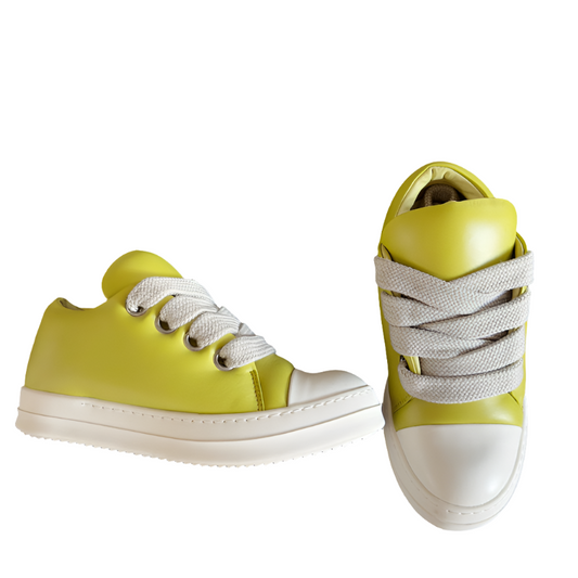 Baskets basses jaunes Rick Owens