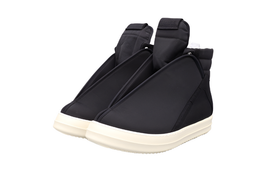 Baskets montantes noires à enveloppement Rick Owens